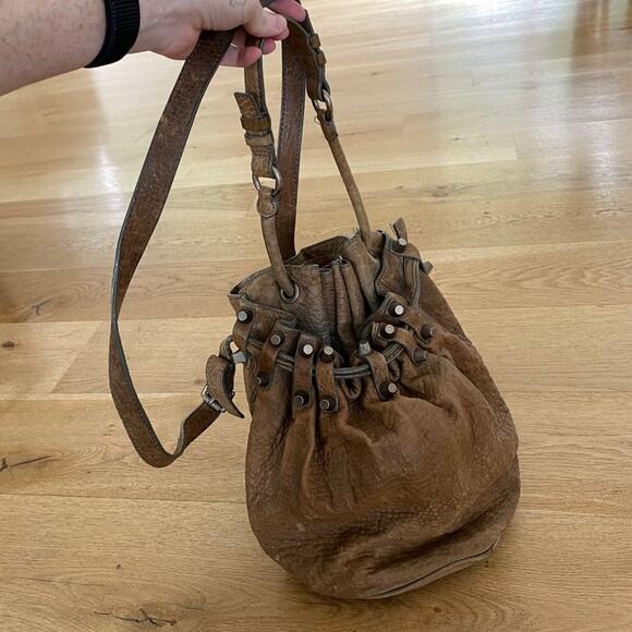 Alexander Wang Studded Diego Bucket Bag in Brown - Picture 2 of 8
